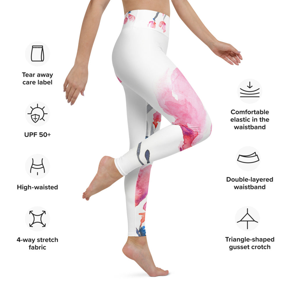 Japanese Magnolia Designer Leggings