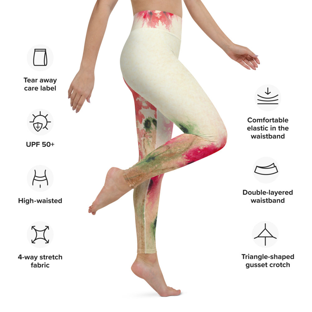 Field of Poppies Designer Leggings