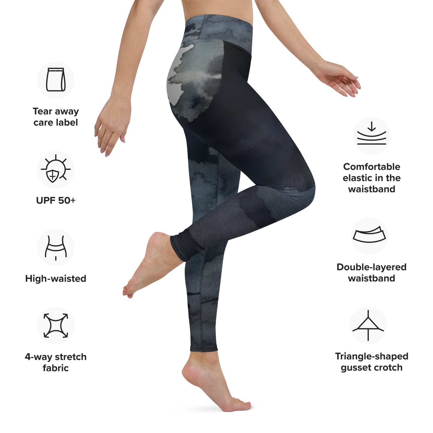 Moonlit Raven Designer Leggings