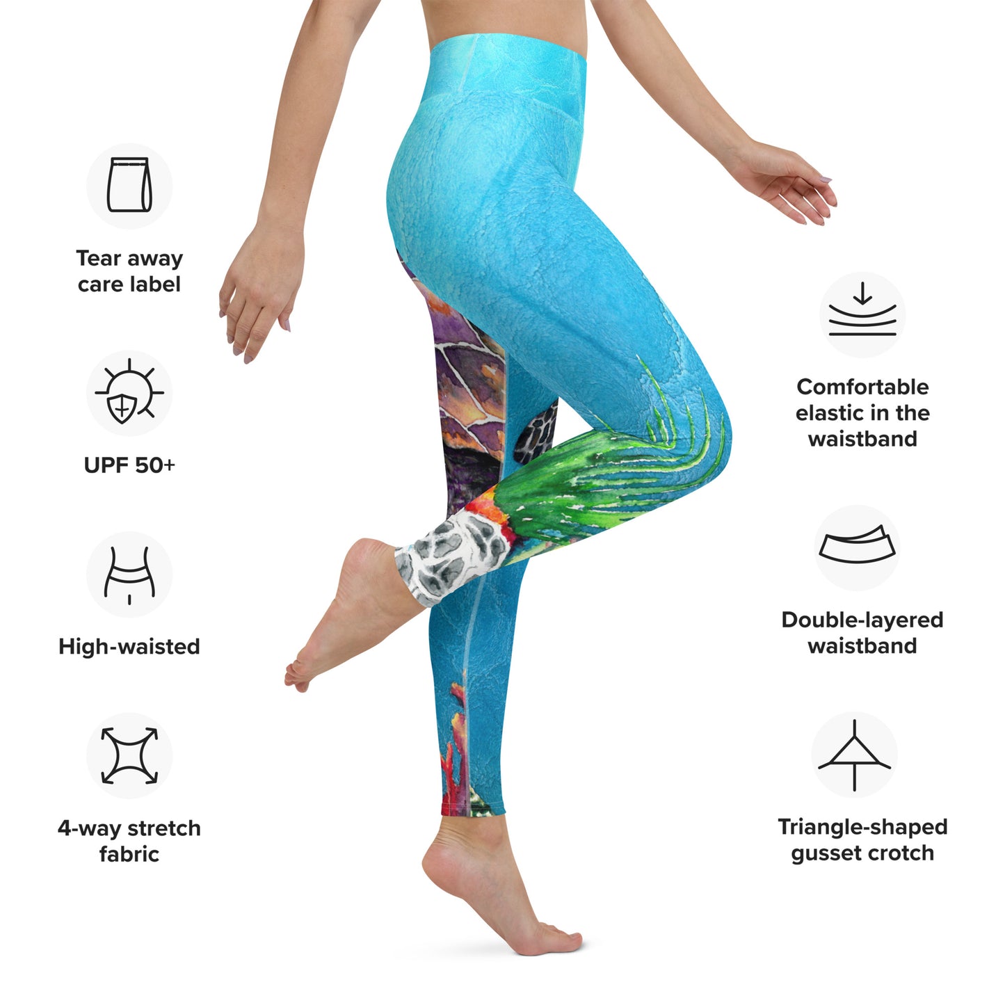 Sea Turtle Designer Leggings