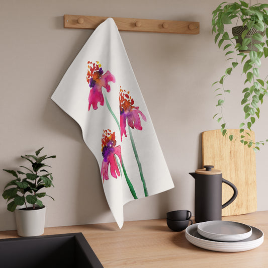 Echinacea Cotton Tea Towels