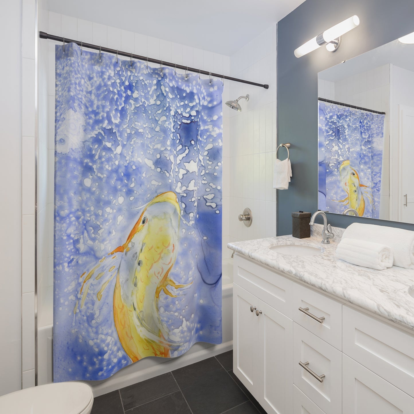 Prosperity Koi Shower Curtain