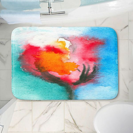 Abstract Tulip Bath Mat