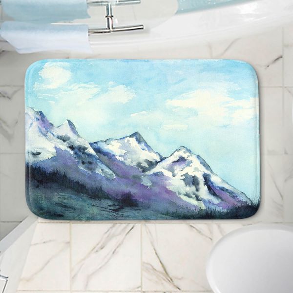 Rocky Mountains Bath Mat