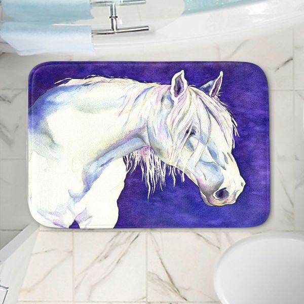 White Horse Bath Mat