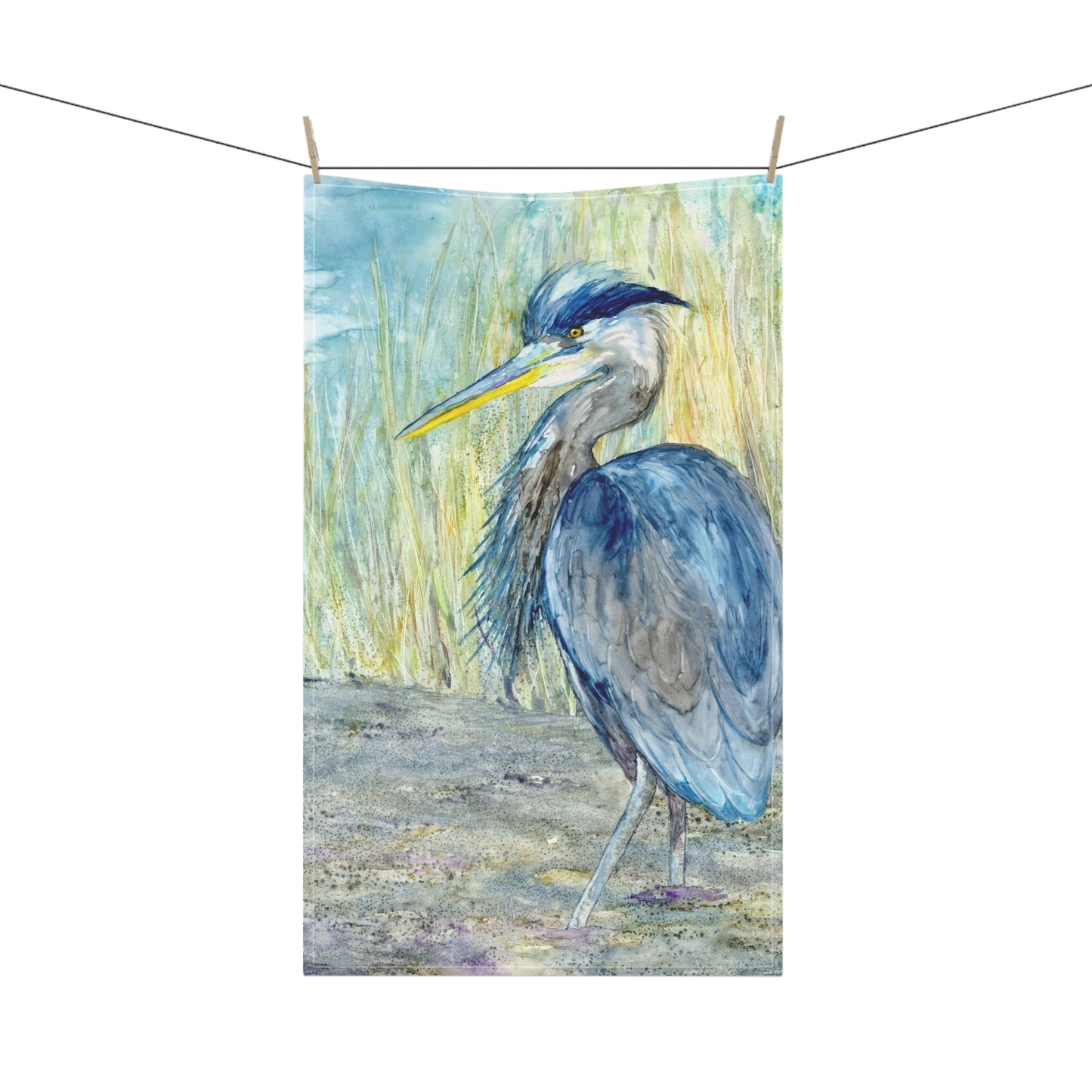 Great Blue Heron Cotton Tea Towels