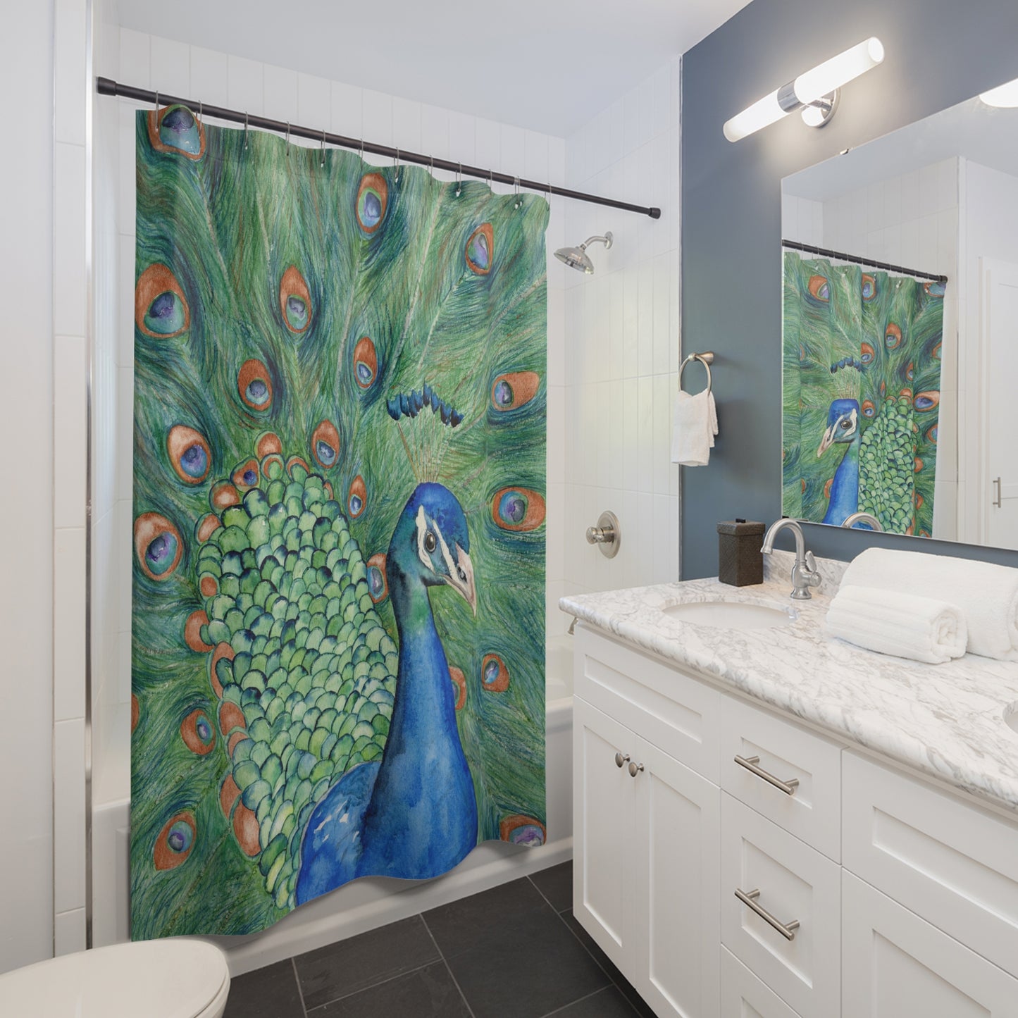 Peacock Shower Curtain