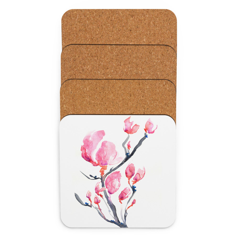 Japanese Magnolia Coaster Set