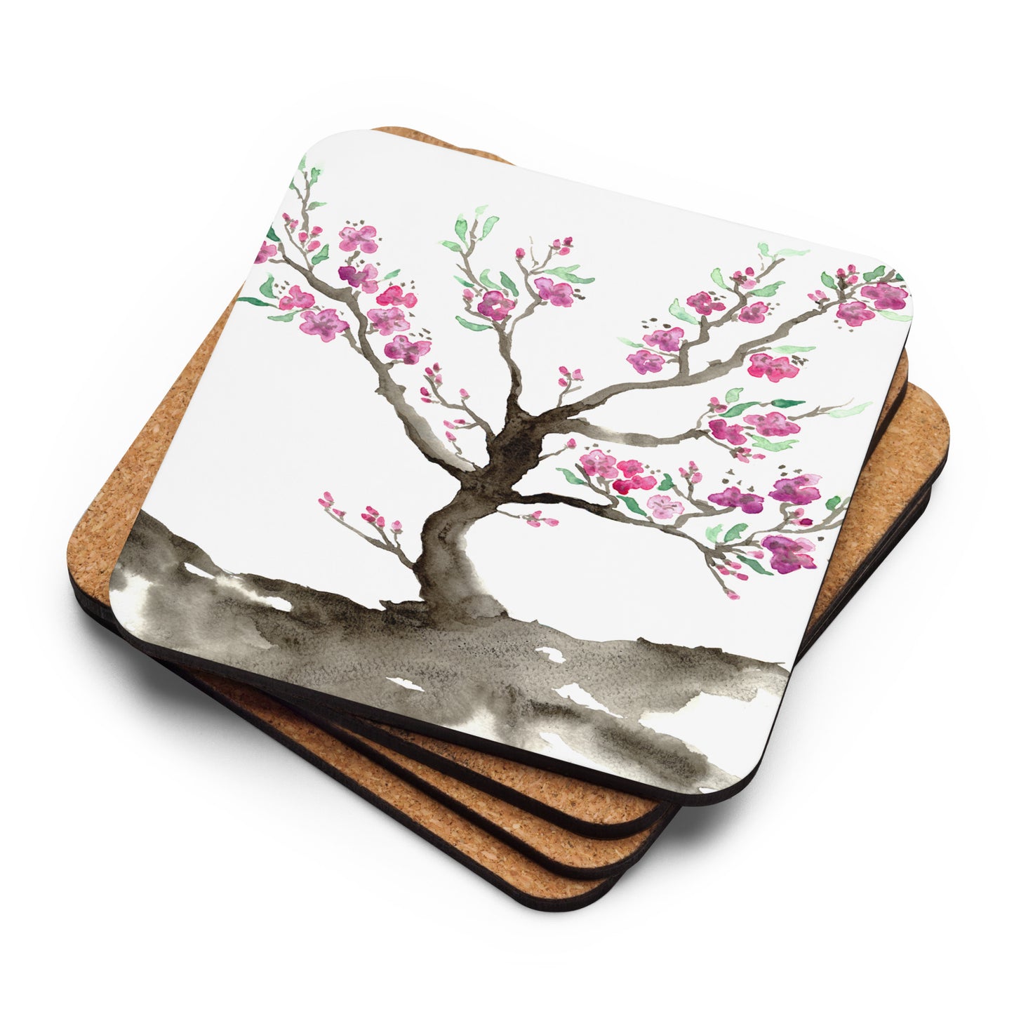 Sakura Tree Coaster Set