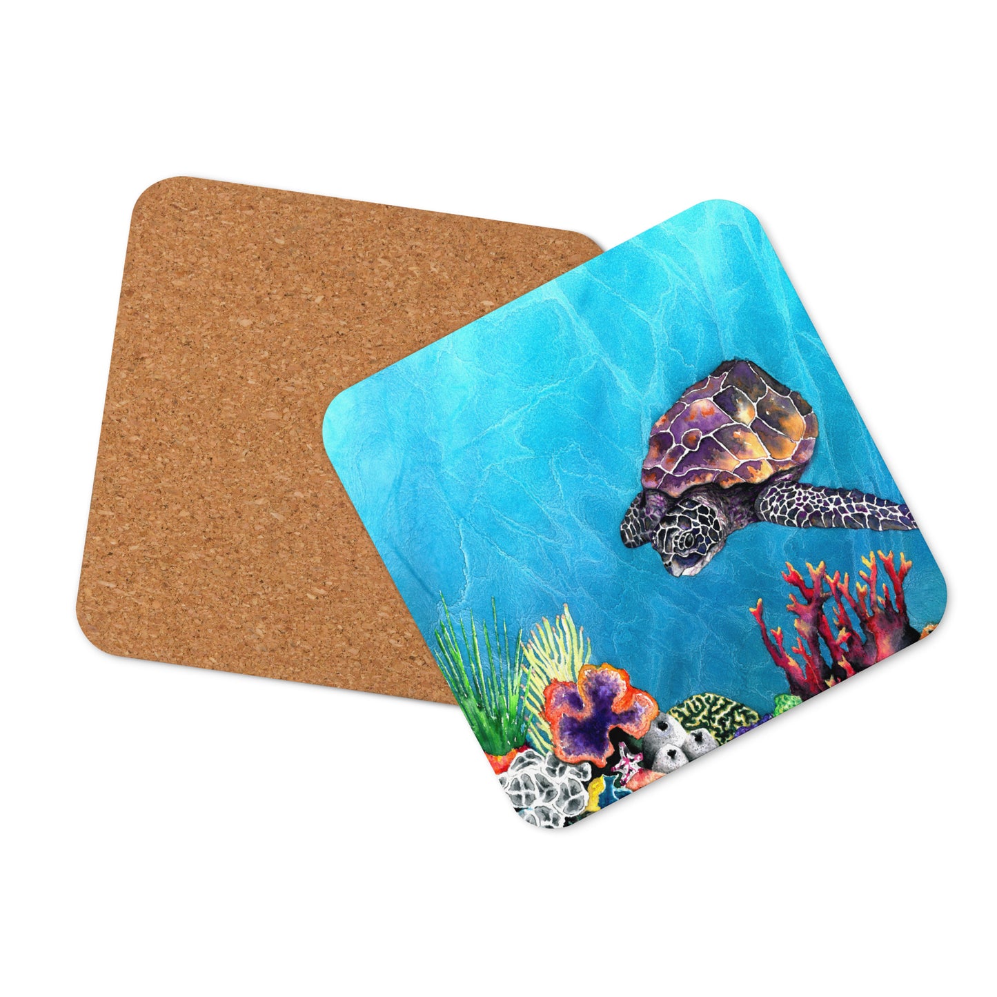 Sea Turtle Coaster Set