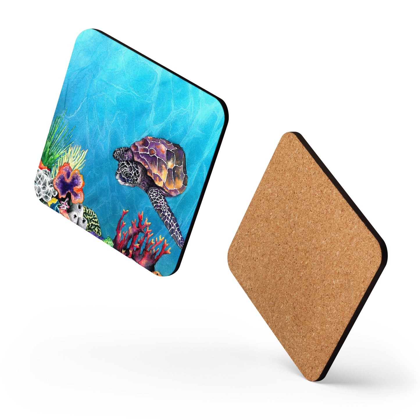 Sea Turtle Coaster Set