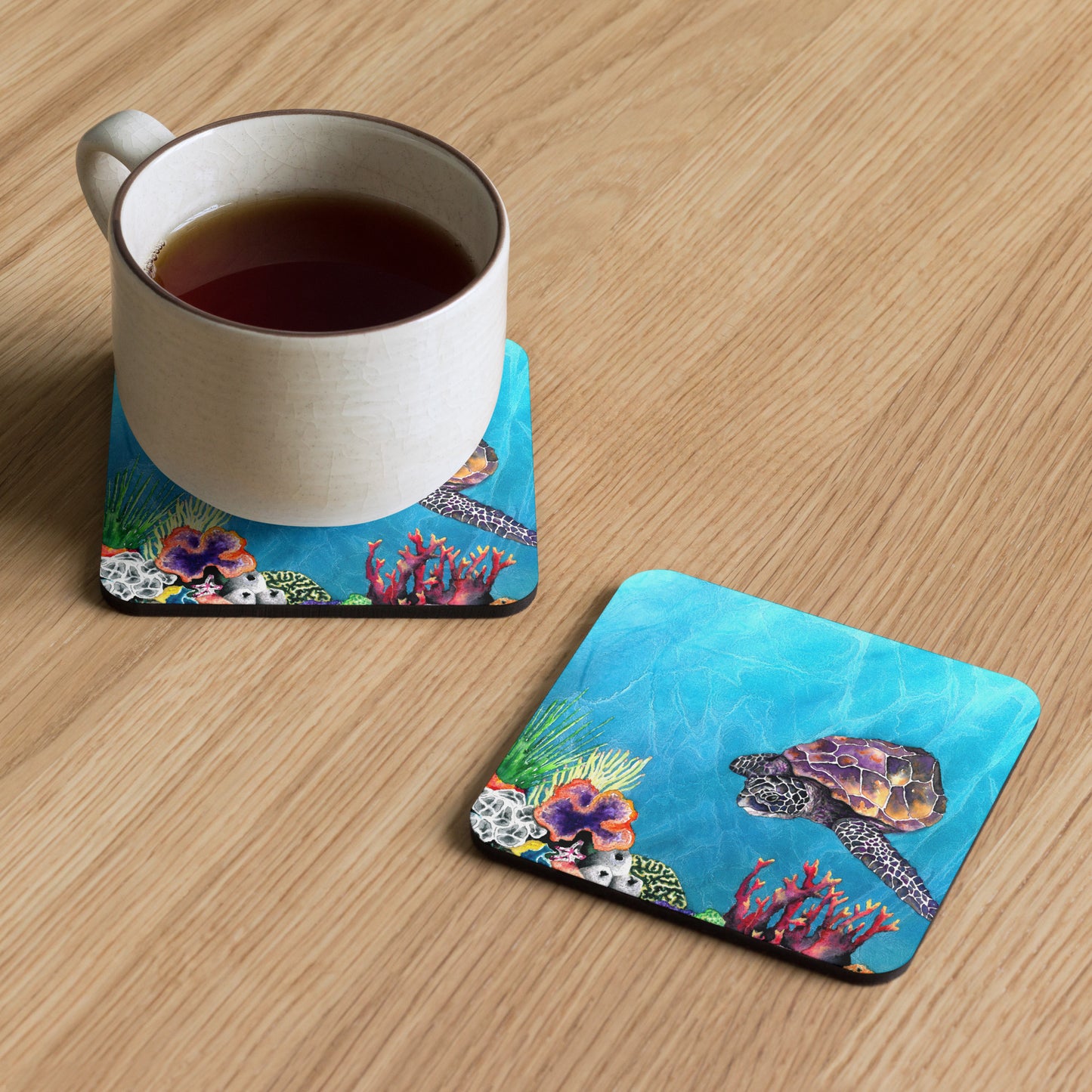 Sea Turtle Coaster Set
