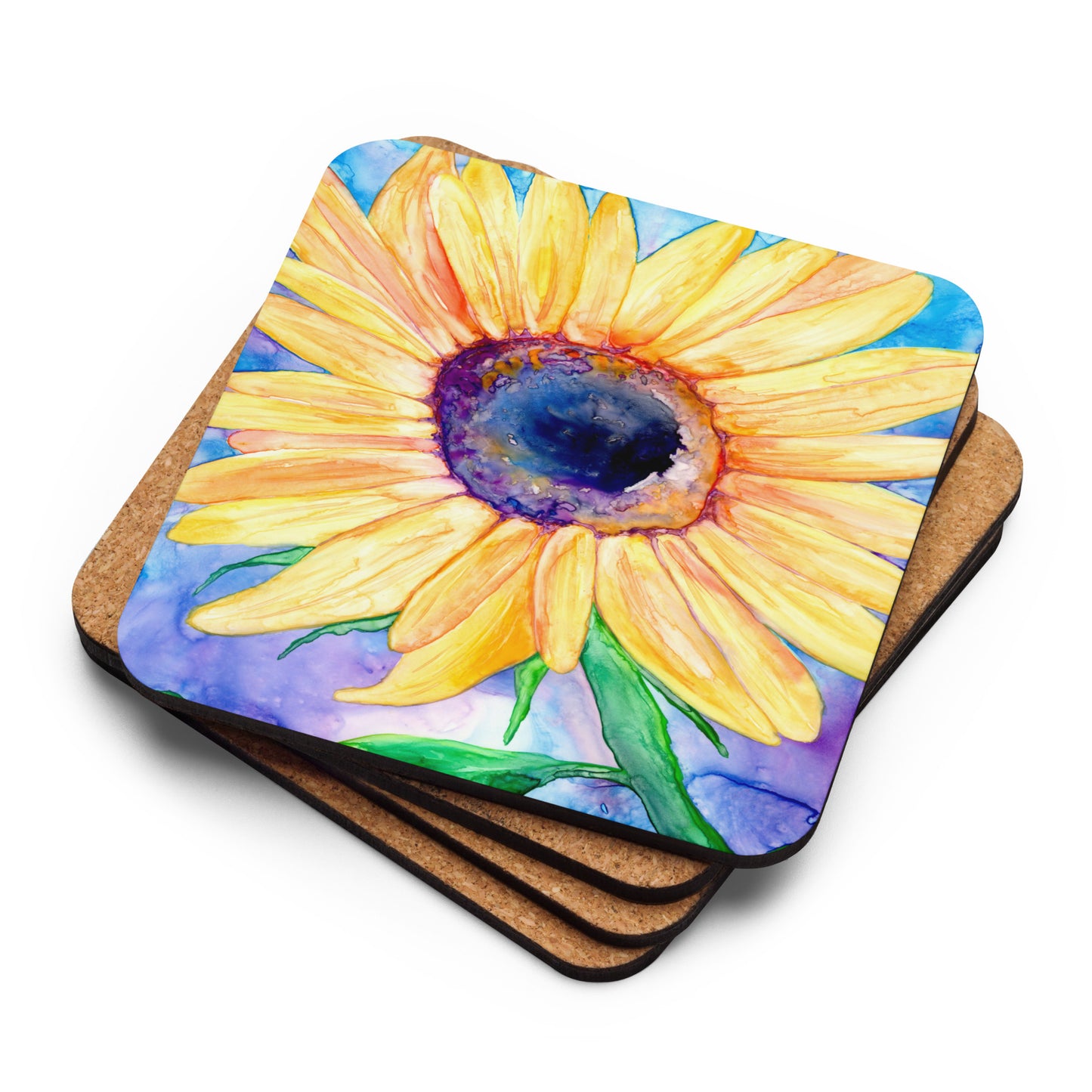 Sunflower Coaster Set