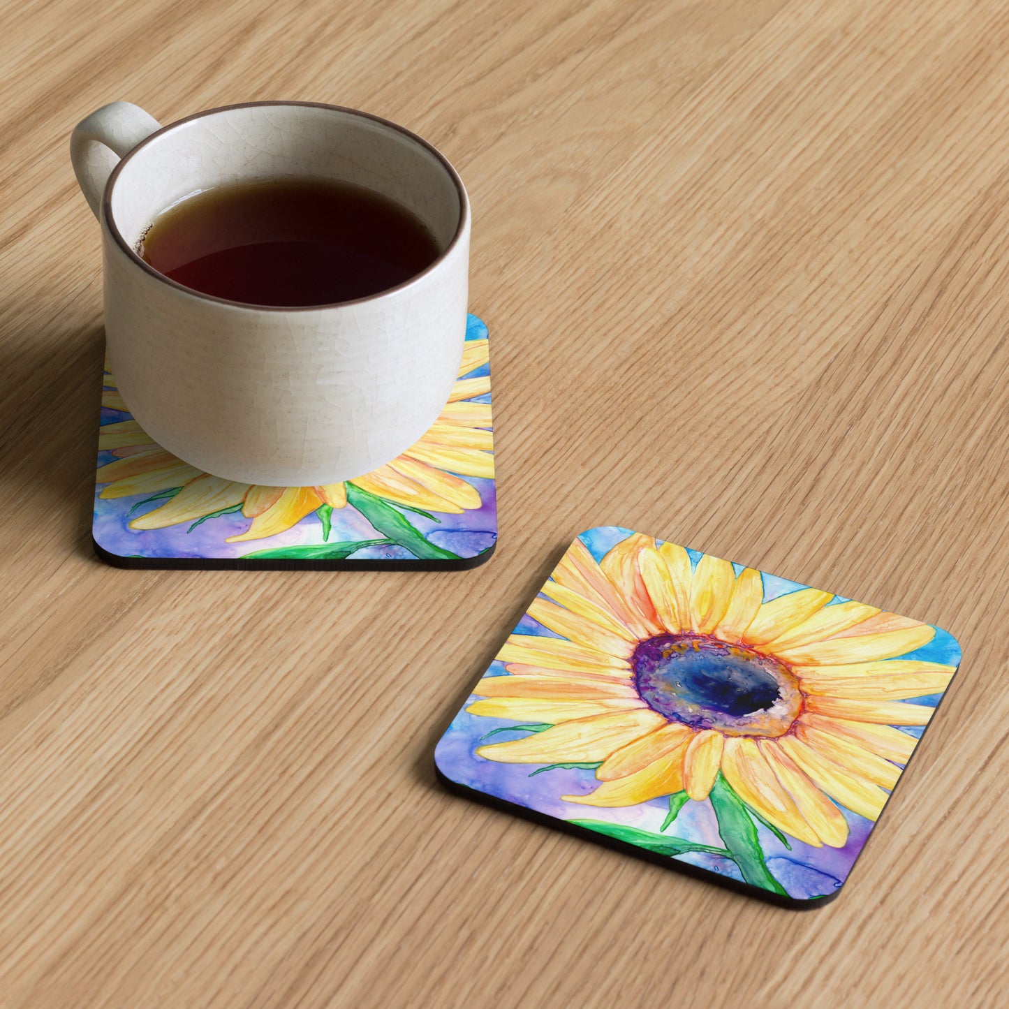 Sunflower Coaster Set