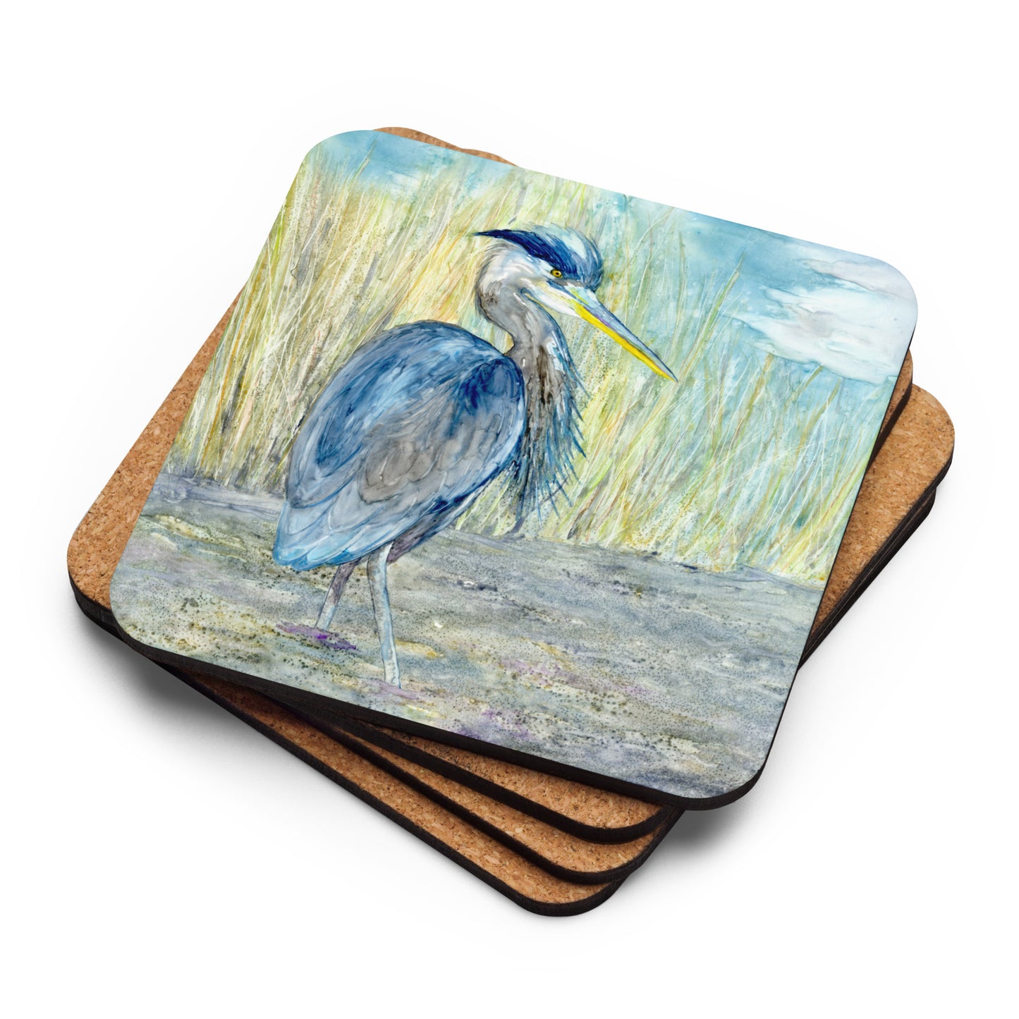 Great Blue Heron Coaster Set