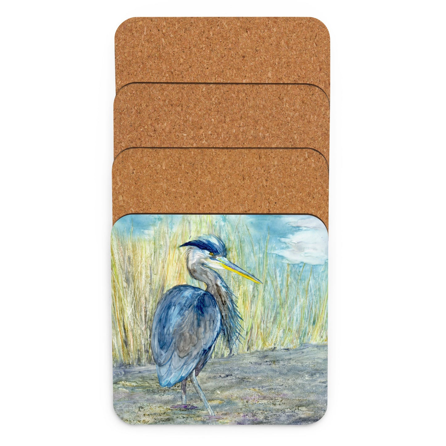 Great Blue Heron Coaster Set