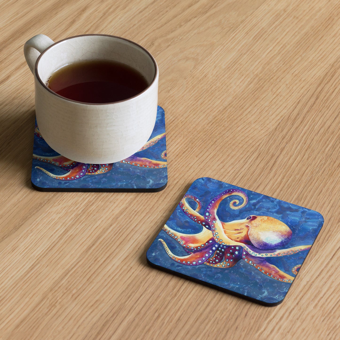 Oktopus-Untersetzer-Set