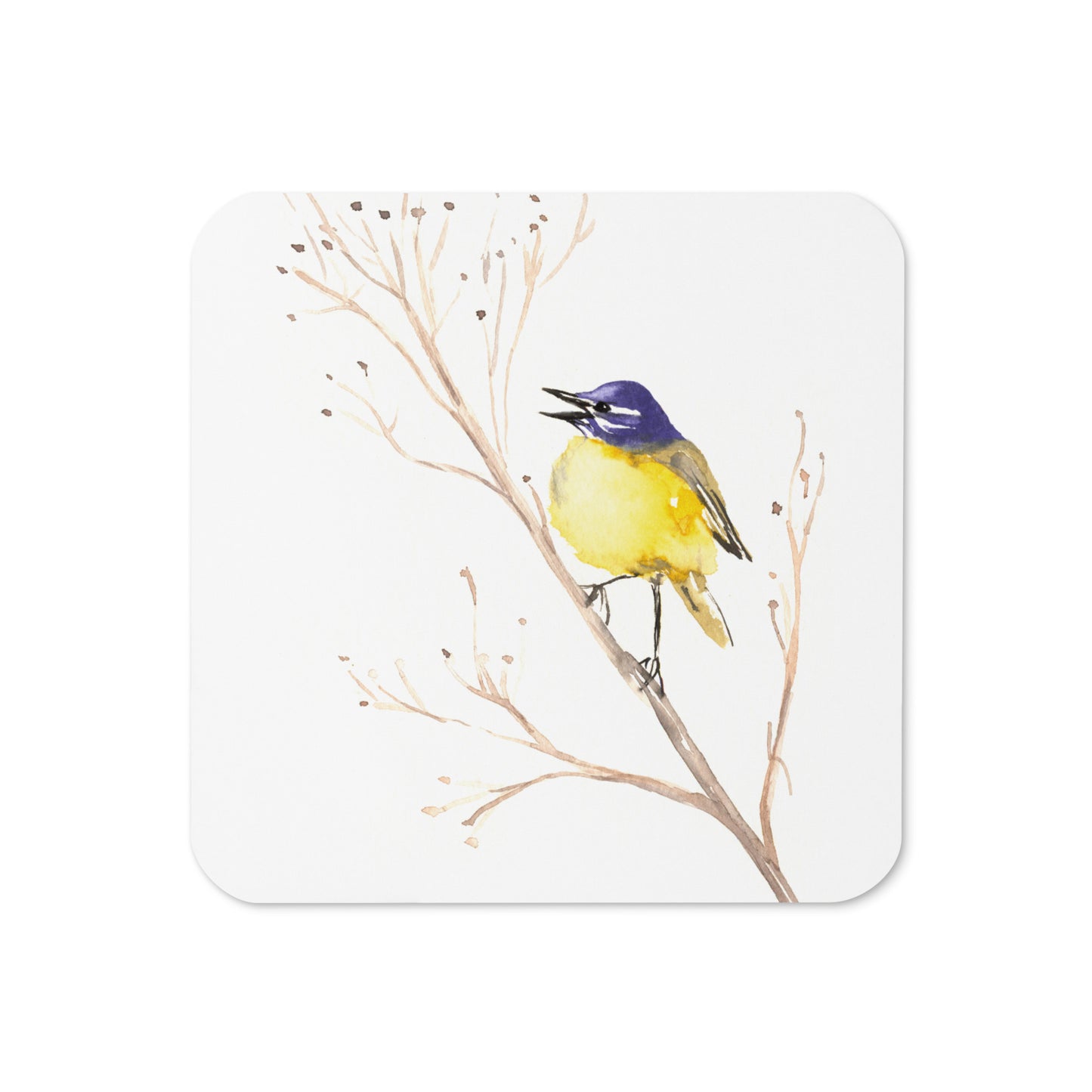 Yellow Wagtail Coaster Set