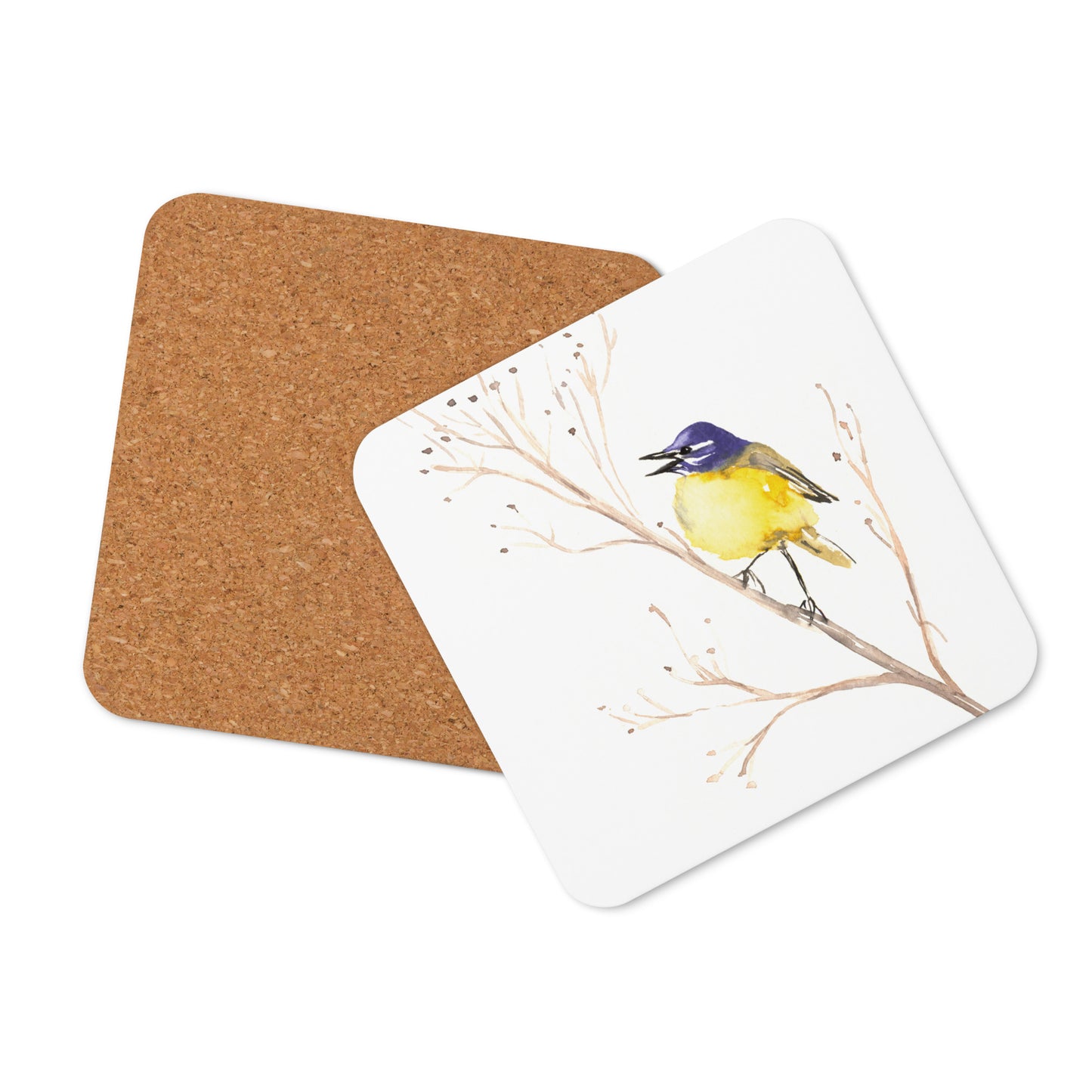 Yellow Wagtail Coaster Set