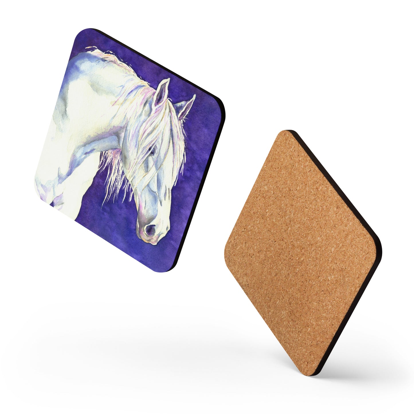 White Horse Coaster Set