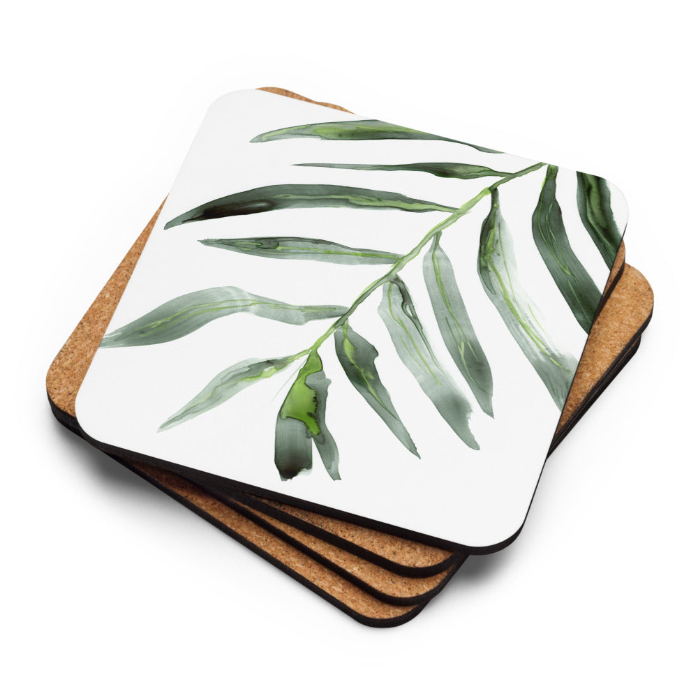 Palm Frond Coaster Set