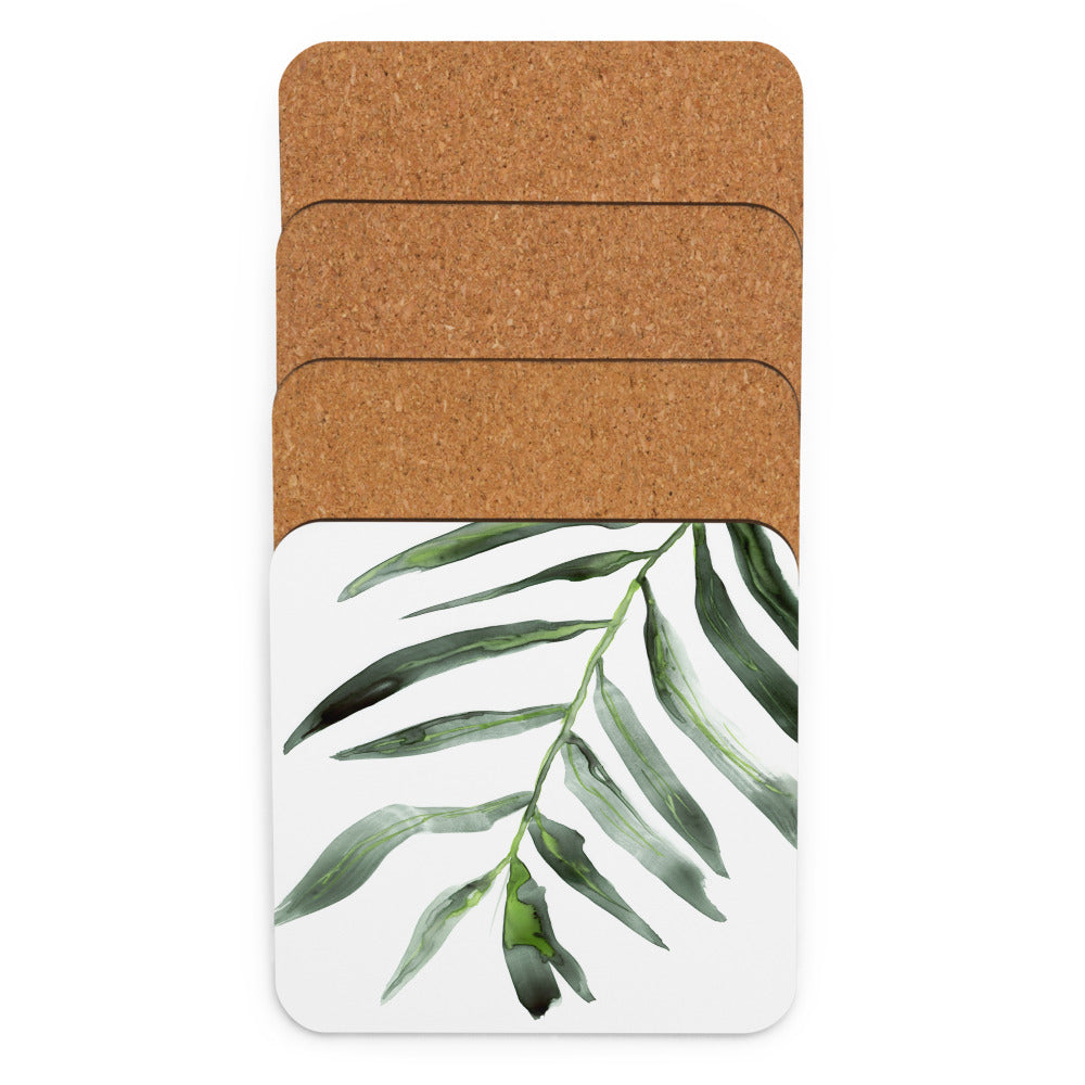 Palm Frond Coaster Set