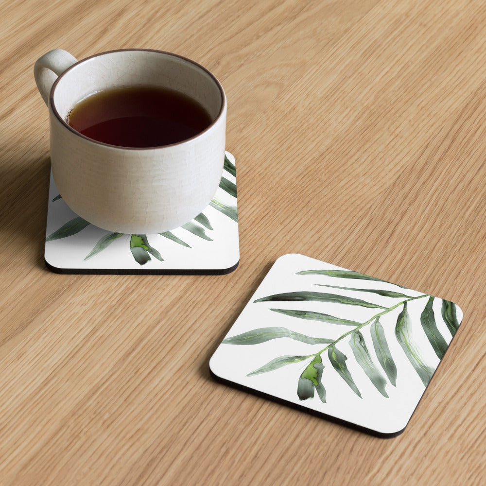 Palm Frond Coaster Set