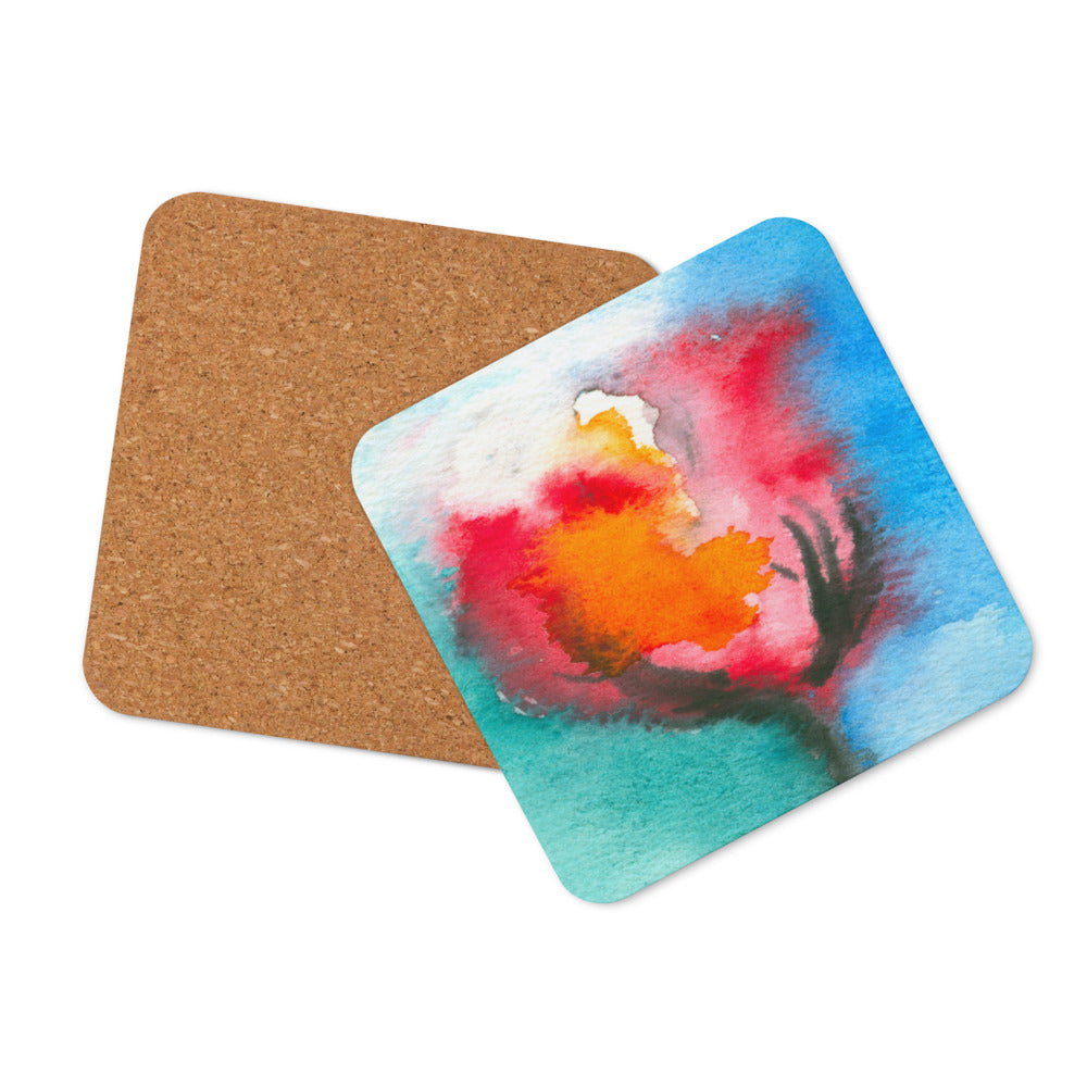 Abstract Tulip Coaster Set
