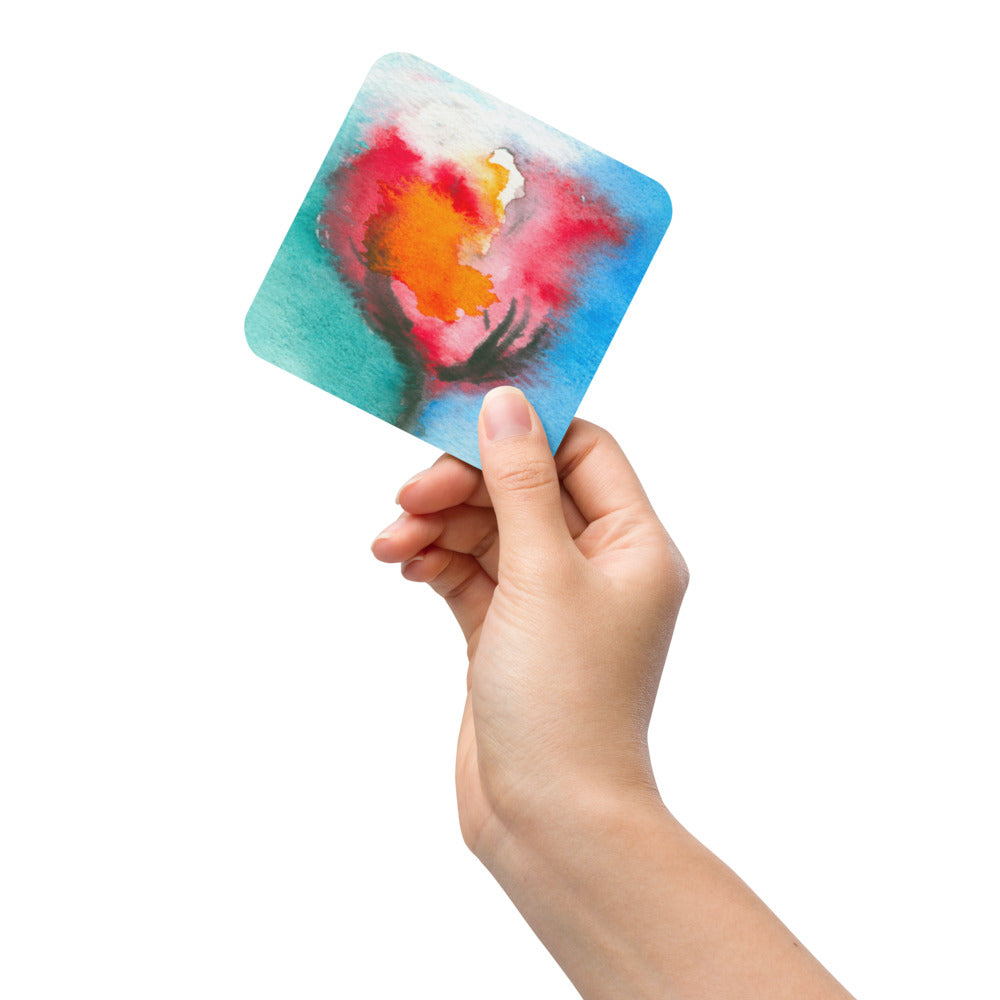 Abstract Tulip Coaster Set