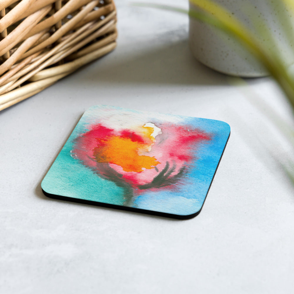 Abstract Tulip Coaster Set