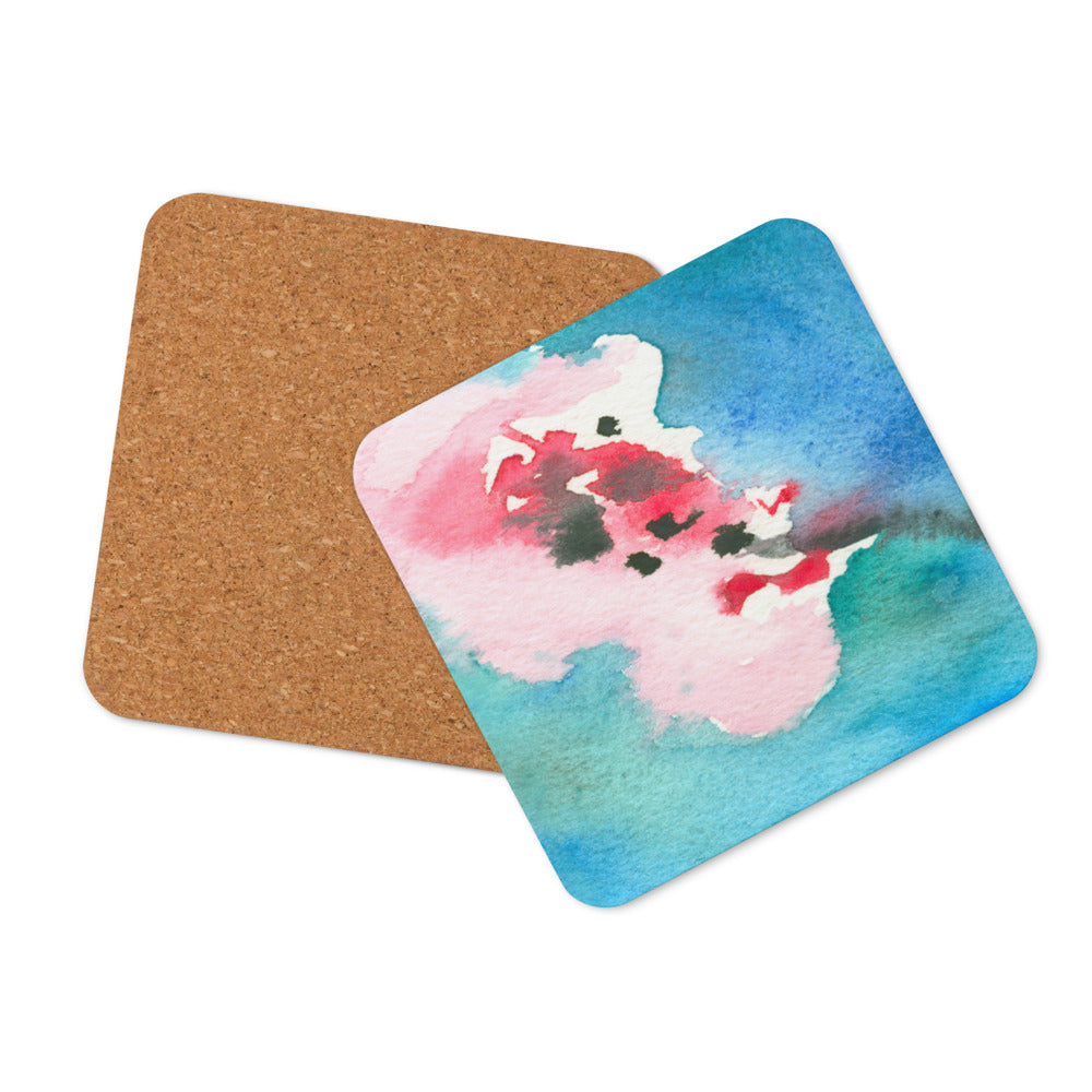 Abstract Cherry Blossom Coaster Set