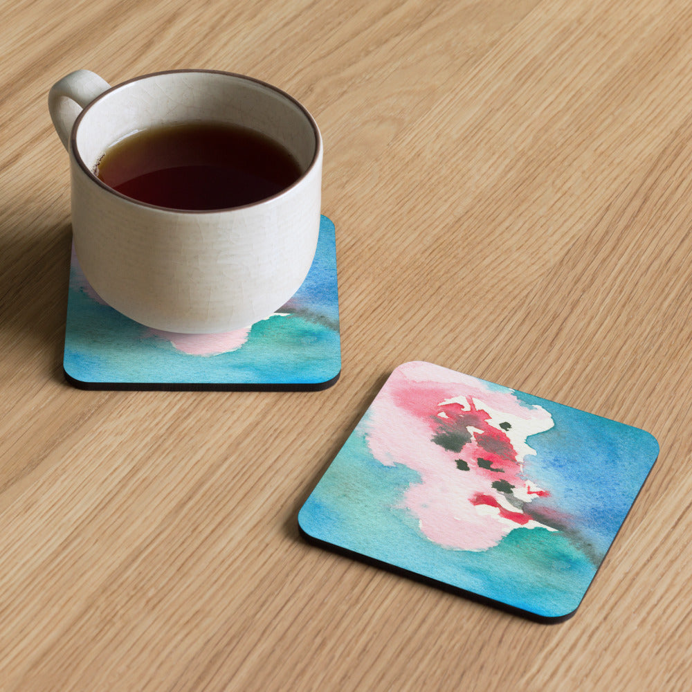 Abstract Cherry Blossom Coaster Set