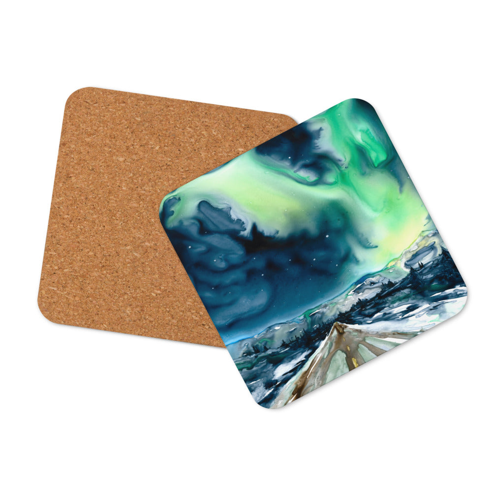 Aurora Borealis Coaster Set