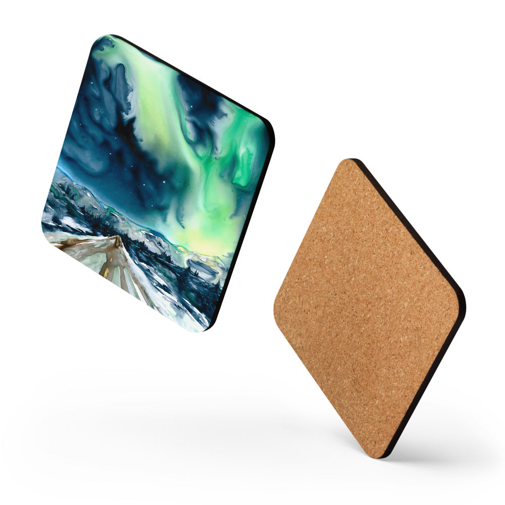 Aurora Borealis Coaster Set