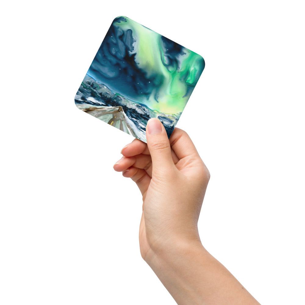 Aurora Borealis Coaster Set