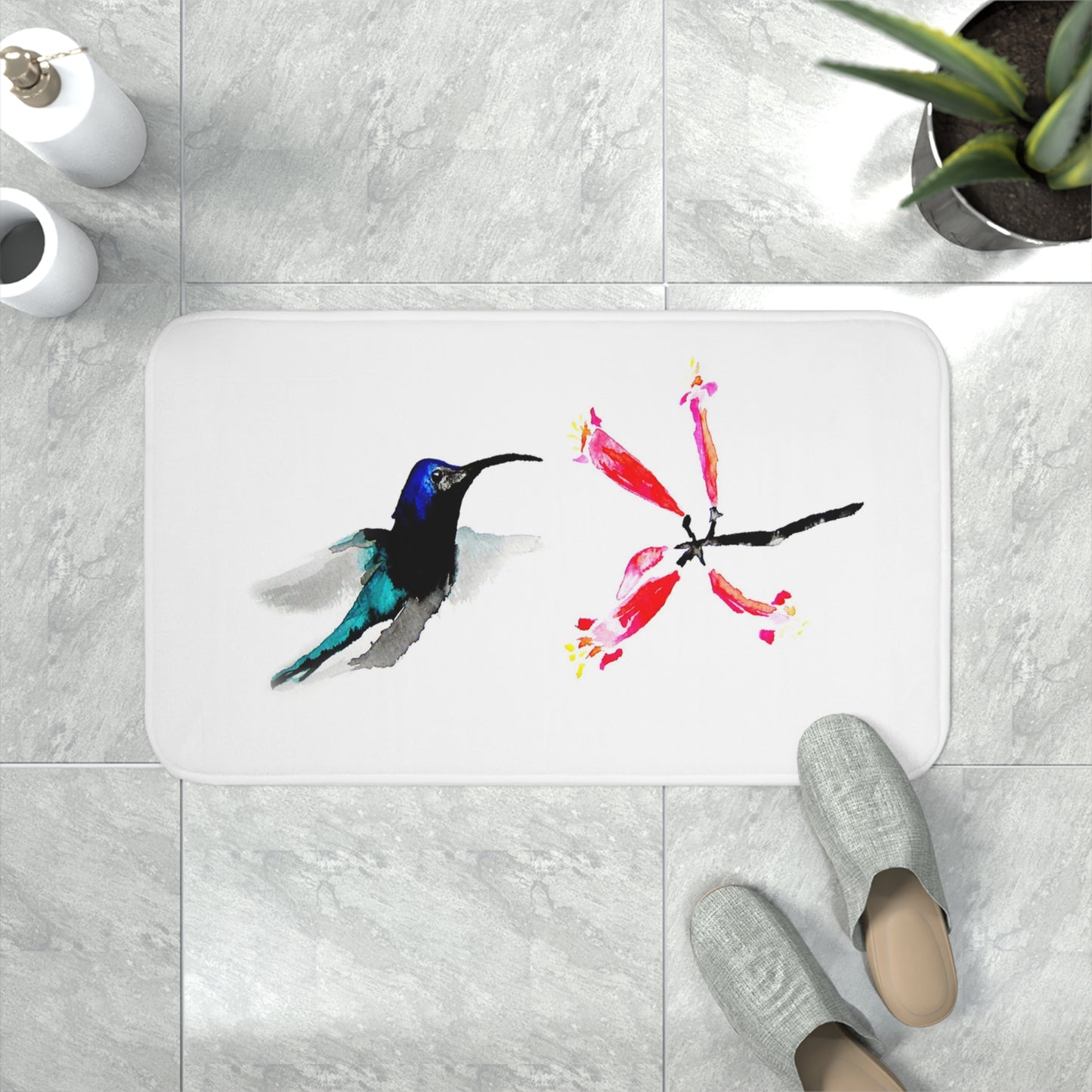 Hummingbird Bath Mat