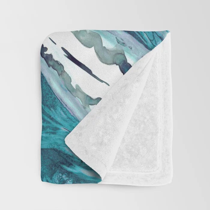 Water Ballet Koi Fleece Blanket