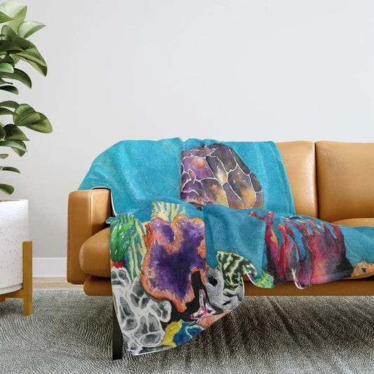 Sea Turtle Fleece Blanket