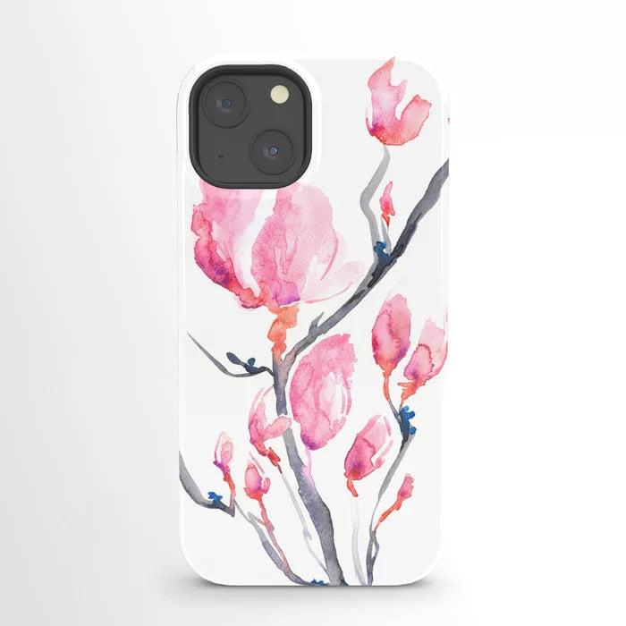 Japanische Magnolien-Telefonhülle