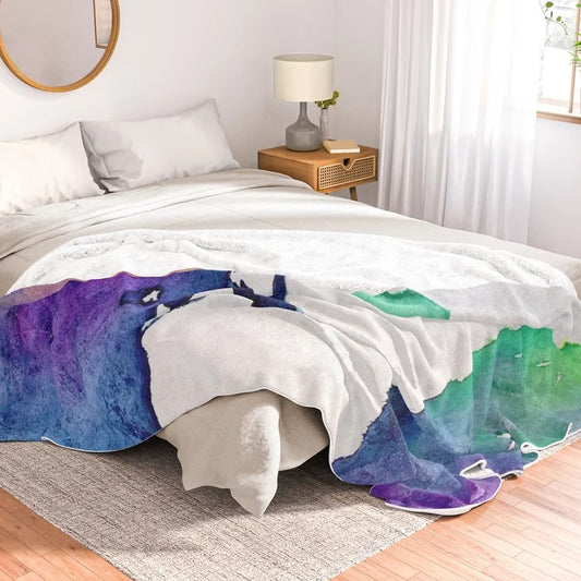 Hue Tree II Fleece Blanket