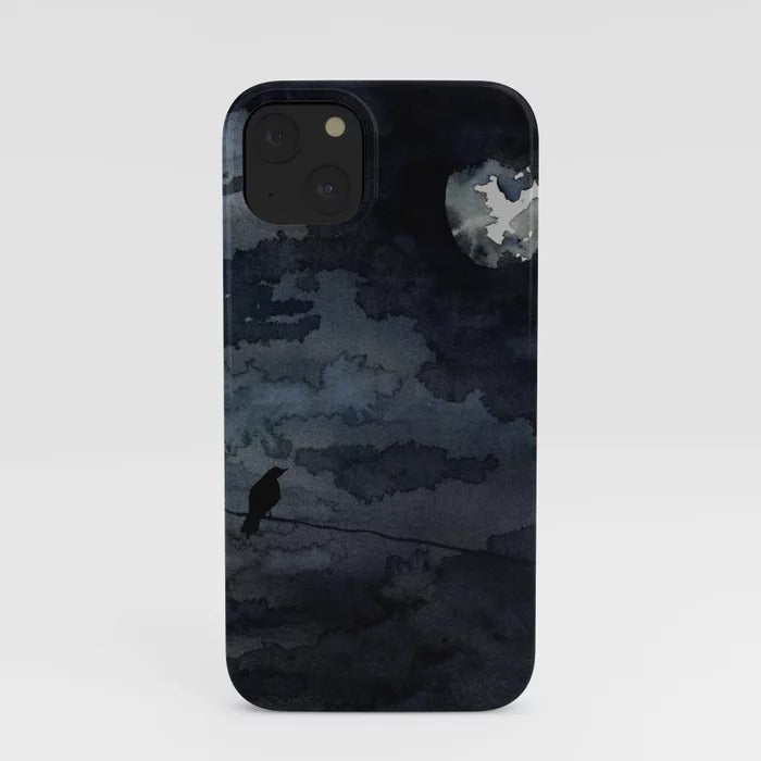 Moonlit Raven Phone Case