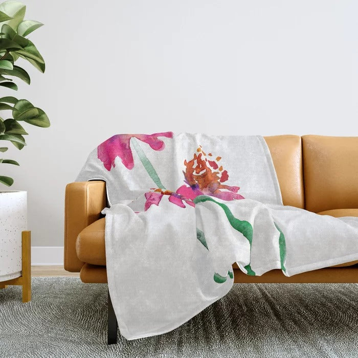 Echinacea Fleece Blanket