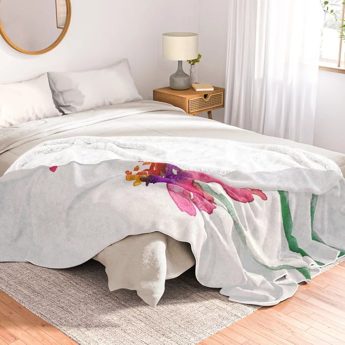 Echinacea Fleece Blanket