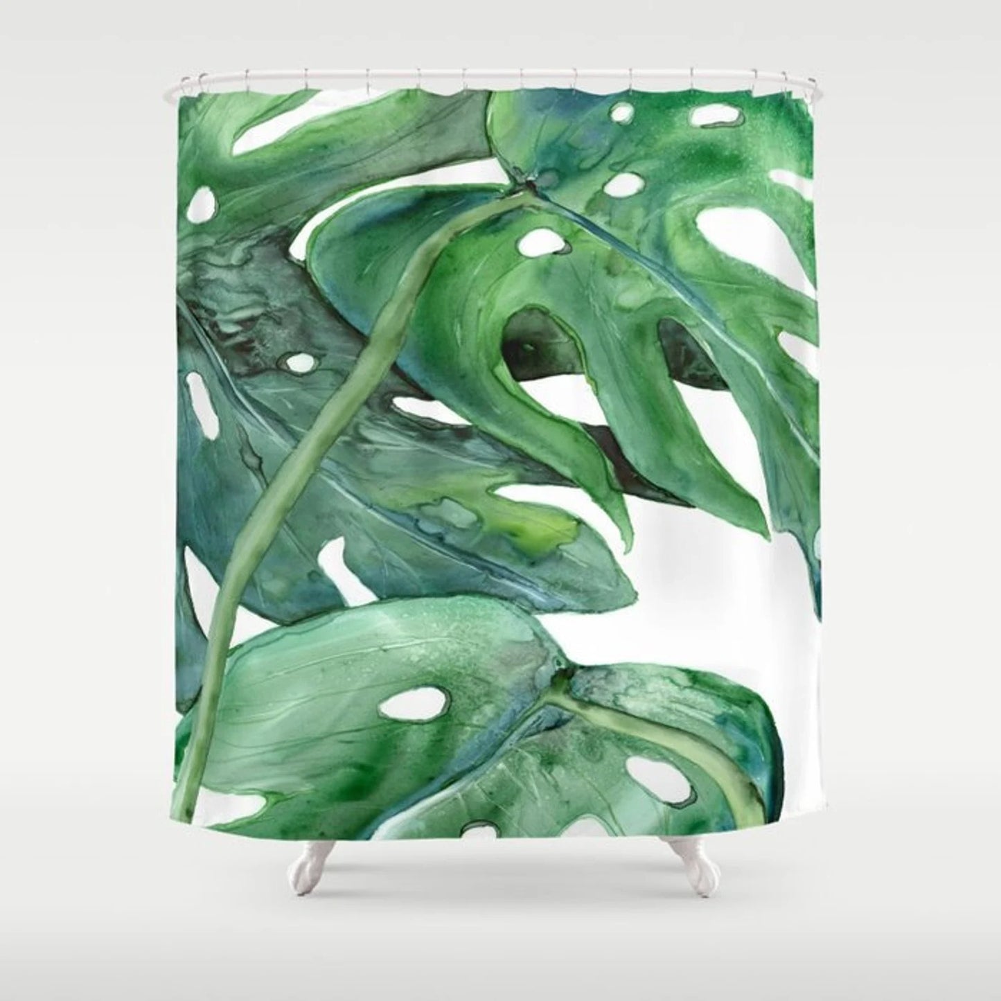 Monstera Shower Curtain