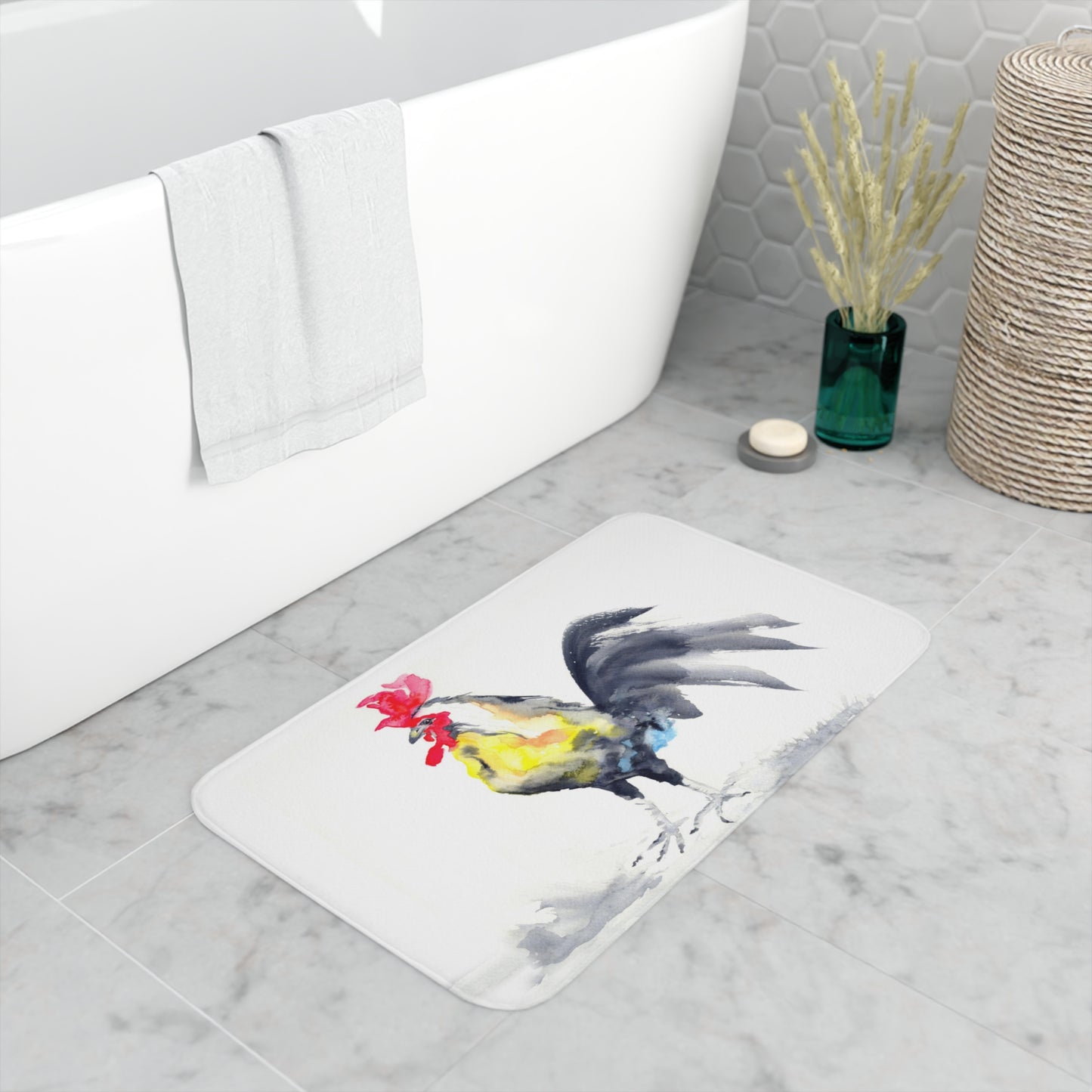 Rooster Bath Mat