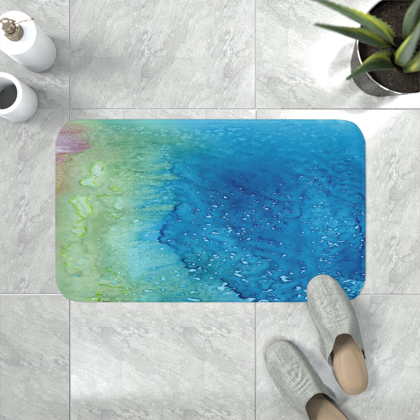 Ocean of Thought Bath Mat