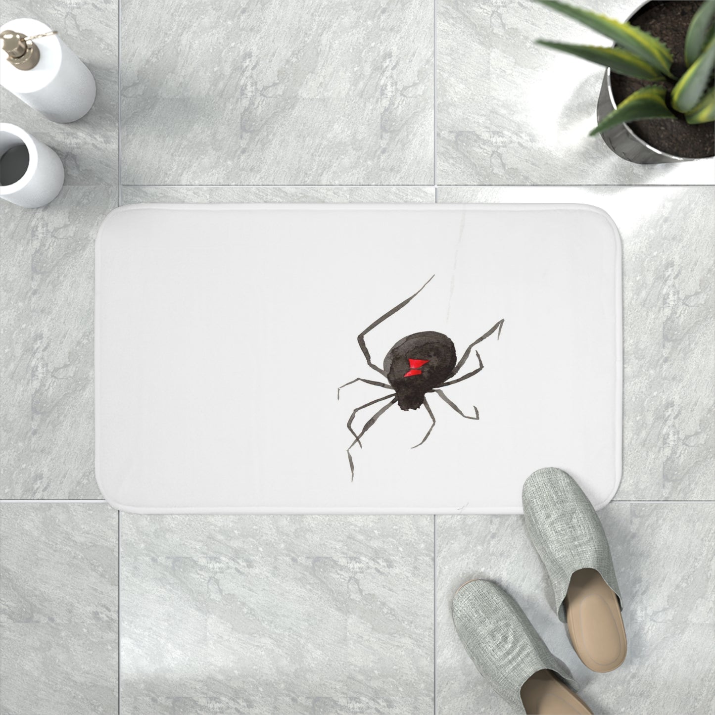 Black Widow Spider Bath Mat