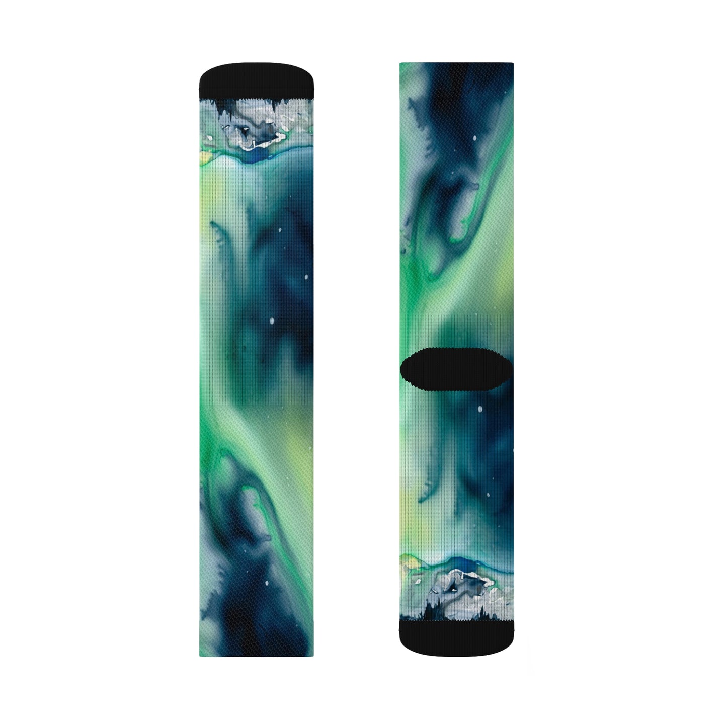 Aurora Borealis Designer Socks