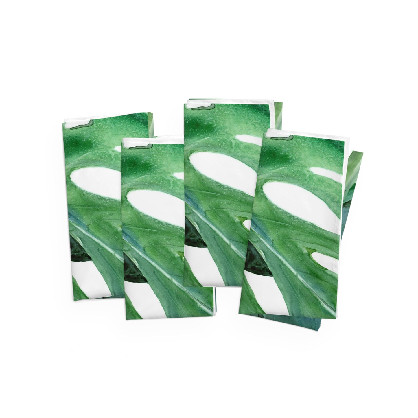 Stoffservietten mit Monstera-Motiv