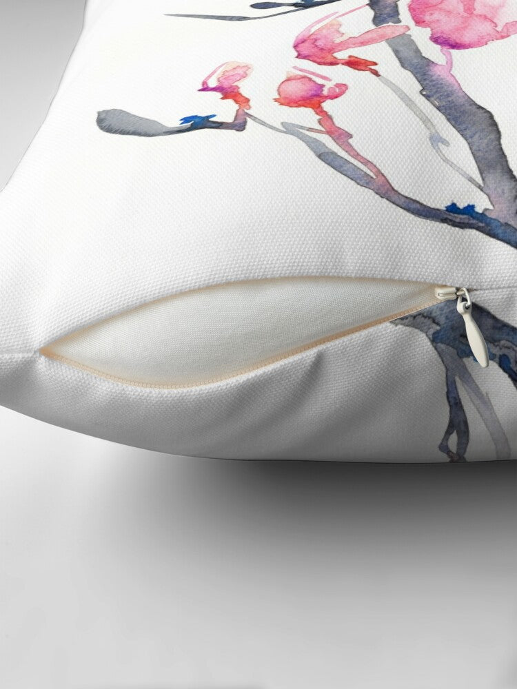 Japanese Magnolia Decorative Pillow Cover
